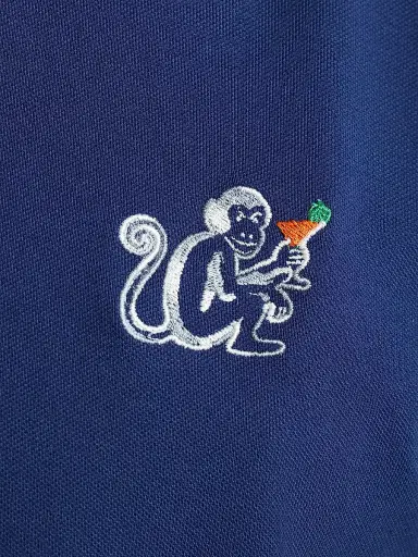 Robert Graham Men's Monkey Business Stretch-Cotton Polo Shirt - Navy - Size XXL | Thumbnail 6 Robert Graham Men's Monkey Business Stretch-Cotton Polo Shirt - Navy - Size XXL | Thumbnail 6