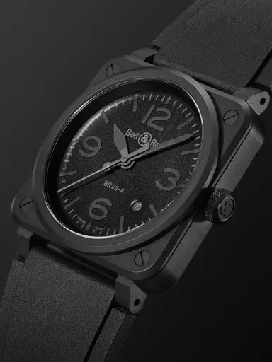 Bell & Ross BR 03 Phantom Automatic Ceramic Watch, Ref. BR03A-PH-CE/SRB - Men | Thumbnail 3 Bell & Ross BR 03 Phantom Automatic Ceramic Watch, Ref. BR03A-PH-CE/SRB - Men | Thumbnail 3