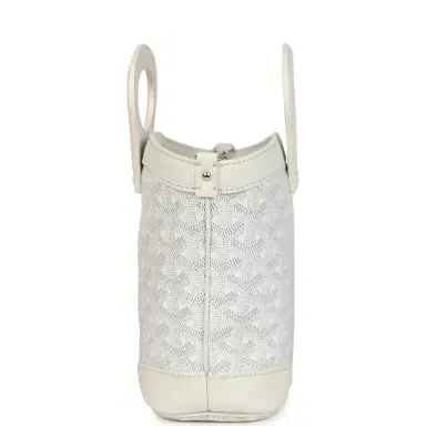 goyard Goyard Goyardine Canvas White Beluga Mini Bag Palladium Hardware | Thumbnail 3 goyard Goyard Goyardine Canvas White Beluga Mini Bag Palladium Hardware | Thumbnail 3