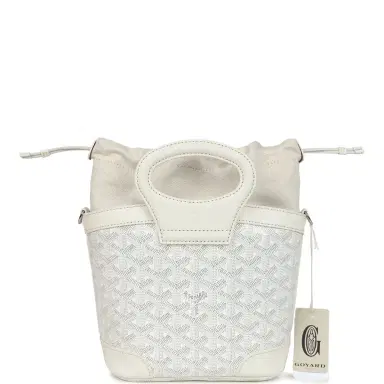 goyard Goyard Goyardine Canvas White Beluga Mini Bag Palladium Hardware | Thumbnail 8 goyard Goyard Goyardine Canvas White Beluga Mini Bag Palladium Hardware | Thumbnail 8