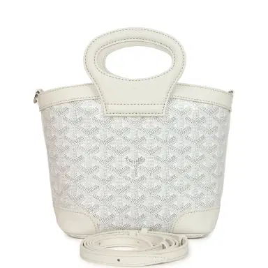 goyard Goyard Goyardine Canvas White Beluga Mini Bag Palladium Hardware | Thumbnail 1 goyard Goyard Goyardine Canvas White Beluga Mini Bag Palladium Hardware | Thumbnail 1