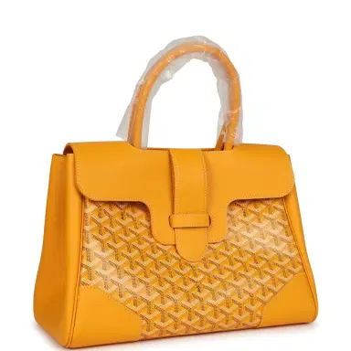 goyard Goyard Saigon Tote Yellow Goyardine Canvas Palladium Hardware | Thumbnail 2 goyard Goyard Saigon Tote Yellow Goyardine Canvas Palladium Hardware | Thumbnail 2
