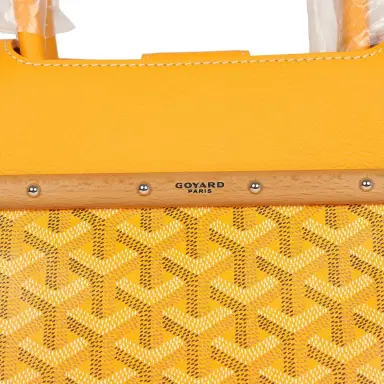 goyard Goyard Saigon Tote Yellow Goyardine Canvas Palladium Hardware | Thumbnail 6 goyard Goyard Saigon Tote Yellow Goyardine Canvas Palladium Hardware | Thumbnail 6