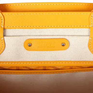 goyard Goyard Saigon Tote Yellow Goyardine Canvas Palladium Hardware | Thumbnail 8 goyard Goyard Saigon Tote Yellow Goyardine Canvas Palladium Hardware | Thumbnail 8