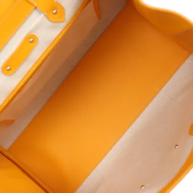 goyard Goyard Saigon Tote Yellow Goyardine Canvas Palladium Hardware | Thumbnail 9 goyard Goyard Saigon Tote Yellow Goyardine Canvas Palladium Hardware | Thumbnail 9
