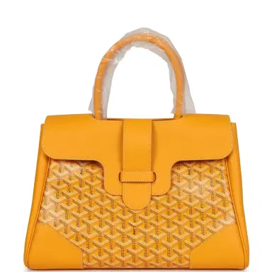 goyard Goyard Saigon Tote Yellow Goyardine Canvas Palladium Hardware | Thumbnail 1 goyard Goyard Saigon Tote Yellow Goyardine Canvas Palladium Hardware | Thumbnail 1