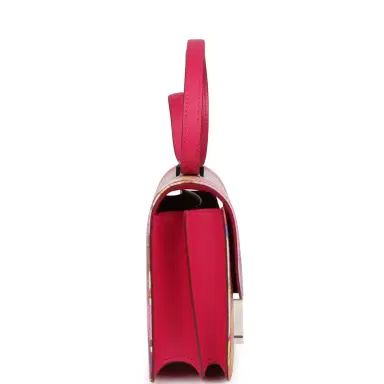 HERMÈS Pre-owned Hermes Constance 18 "Marble Silk" Rose Mexico Swift Palladium Hardware | Thumbnail 3