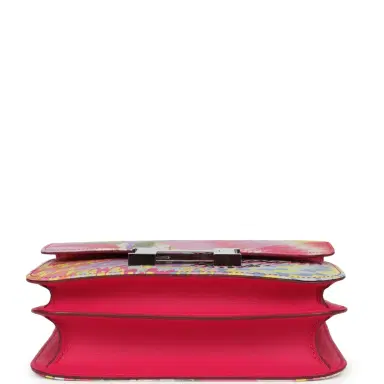 HERMÈS Pre-owned Hermes Constance 18 "Marble Silk" Rose Mexico Swift Palladium Hardware | Thumbnail 6