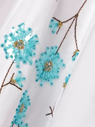 Staud Wells Pleated Embellished Cotton-blend Poplin Mini Dress | Thumbnail 4 Staud Wells Pleated Embellished Cotton-blend Poplin Mini Dress | Thumbnail 4