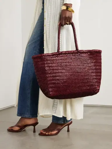 Dragon Diffusion Bamboo Triple Jump Big Woven Leather Tote | Thumbnail 2 Dragon Diffusion Bamboo Triple Jump Big Woven Leather Tote | Thumbnail 2
