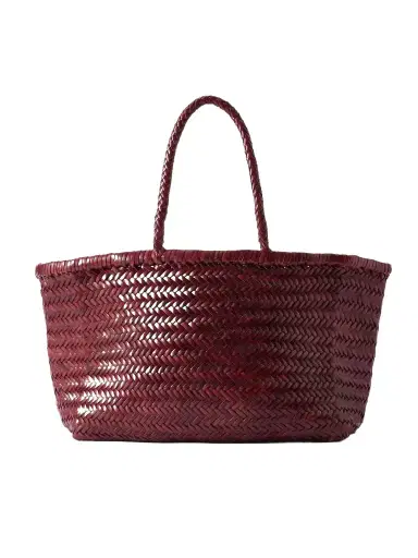 Dragon Diffusion Bamboo Triple Jump Big Woven Leather Tote | Thumbnail 1 Dragon Diffusion Bamboo Triple Jump Big Woven Leather Tote | Thumbnail 1