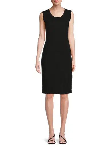 Misook Women's Mylana Sleeveless Knit Sheath Knee-Length Dress | Thumbnail 3 Misook Women's Mylana Sleeveless Knit Sheath Knee-Length Dress | Thumbnail 3
