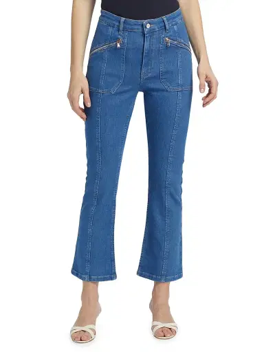 Cinq à Sept Women's Celeste Cropped Pants - Surf Blue | Thumbnail 3
