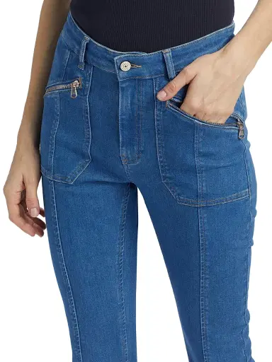 Cinq à Sept Women's Celeste Cropped Pants - Surf Blue | Thumbnail 6
