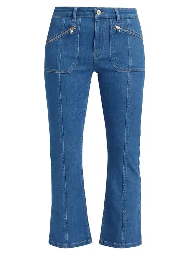 Cinq à Sept Women's Celeste Cropped Pants - Surf Blue | Thumbnail 1