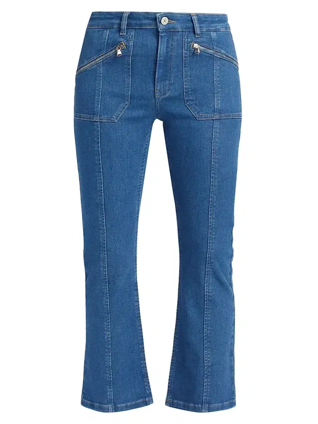 Cinq à Sept Women's Celeste Cropped Pants - Surf Blue