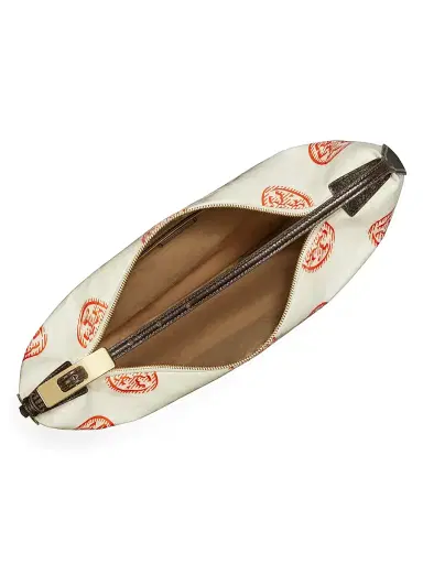 Tory Burch Women's T Monogram Balloon Shoulder Bag - White And Pepperoncini | Thumbnail 7