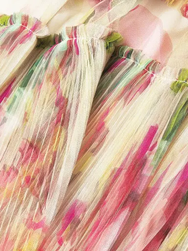 Hutch Women's Elliott Ruffled Printed Tulle Sweetheart Gown | Thumbnail 6 Hutch Women's Elliott Ruffled Printed Tulle Sweetheart Gown | Thumbnail 6