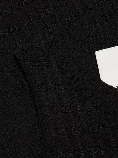 3.1 Phillip Lim Women's Textured Knit Tank Top - Black - Size Large | Thumbnail 7