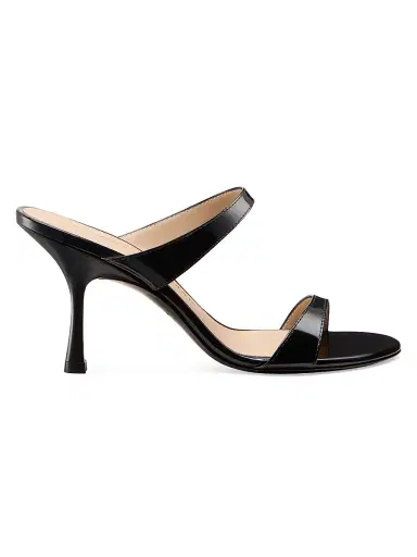 Stuart Weitzman Women's Nudist 85MM Slide Sandals - Black - Size 9.5 | Thumbnail 1 Stuart Weitzman Women's Nudist 85MM Slide Sandals - Black - Size 9.5 | Thumbnail 1