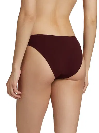 Ulla Johnson Women's Dani Mid-Rise Bikini Bottom - Cassis | Thumbnail 4