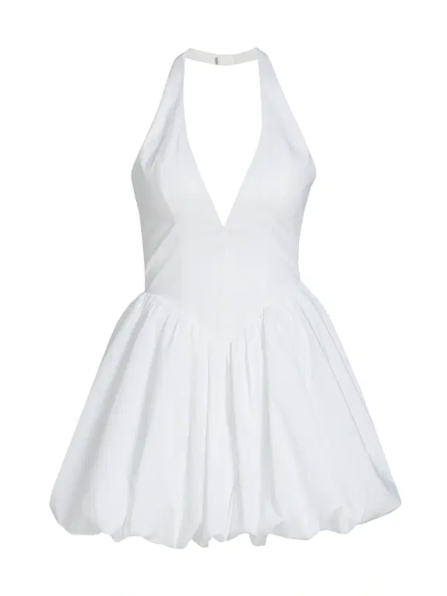 Ronny Kobo Women's Tuberose Cotton-Blend Halterneck Minidress - White
