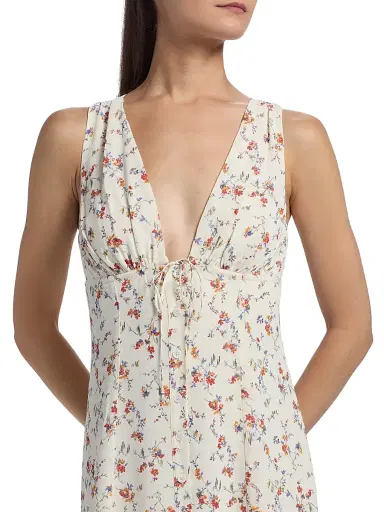 Reformation Women's Ceara Floral Midi-Dress - Gabrielle - Size 12 | Thumbnail 6 Reformation Women's Ceara Floral Midi-Dress - Gabrielle - Size 12 | Thumbnail 6