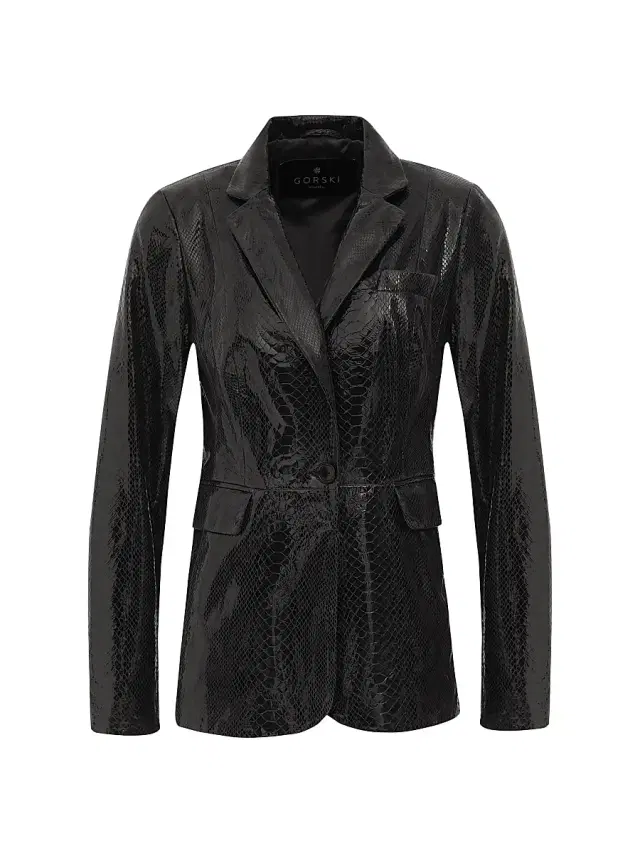 Gorski Women's Metis Suede Single Breasted Blazer - Anthracite