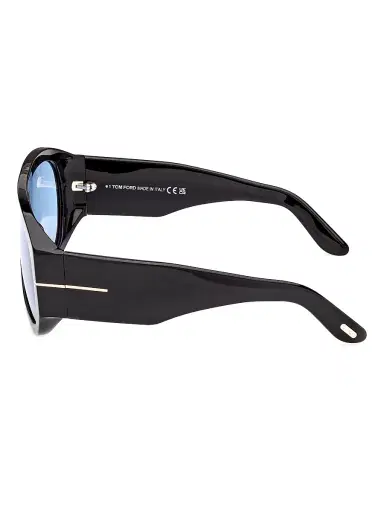 Tom Ford Men's Bronson 60MM Pilot Sunglasses - Black Blue | Thumbnail 2