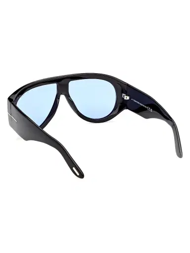 Tom Ford Men's Bronson 60MM Pilot Sunglasses - Black Blue | Thumbnail 3