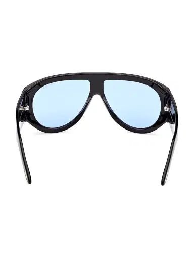 Tom Ford Men's Bronson 60MM Pilot Sunglasses - Black Blue | Thumbnail 4