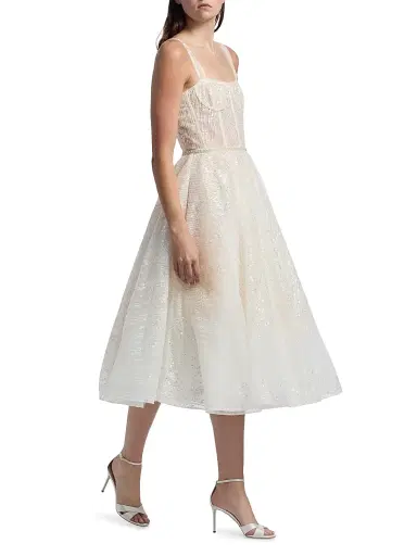 Bronx and Banco Women's Mademoiselle Bridal Midi-Dress - White | Thumbnail 4 Bronx and Banco Women's Mademoiselle Bridal Midi-Dress - White | Thumbnail 4