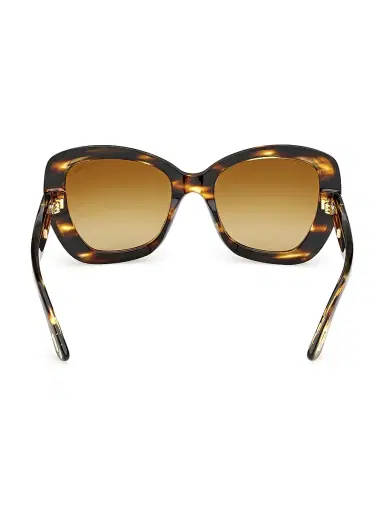 Tom Ford Women's Icon 55MM Butterfly Sunglasses - Brown Striped Honey | Thumbnail 5