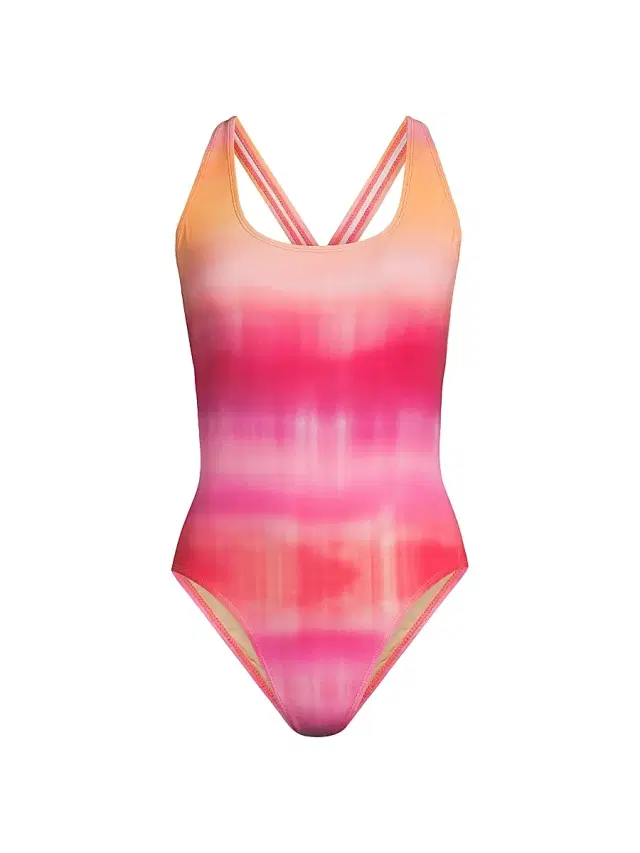 Kobi Halperin Women's Star Shibori Print One-Piece Swimsuit - Cherry Blossom Multi