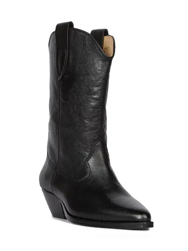 Isabel Marant Women's Duerto Leather Cowboy Boots - Black | Thumbnail 2