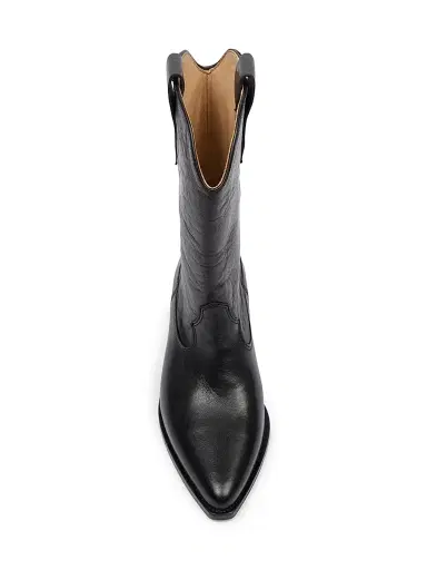 Isabel Marant Women's Duerto Leather Cowboy Boots - Black | Thumbnail 4