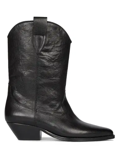 Isabel Marant Women's Duerto Leather Cowboy Boots - Black | Thumbnail 1