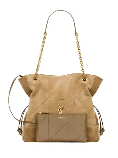 Saint Laurent Women's Small Jamie Shopping Bag in Suede - Golden Leaf | Thumbnail 5 Saint Laurent Women's Small Jamie Shopping Bag in Suede - Golden Leaf | Thumbnail 5