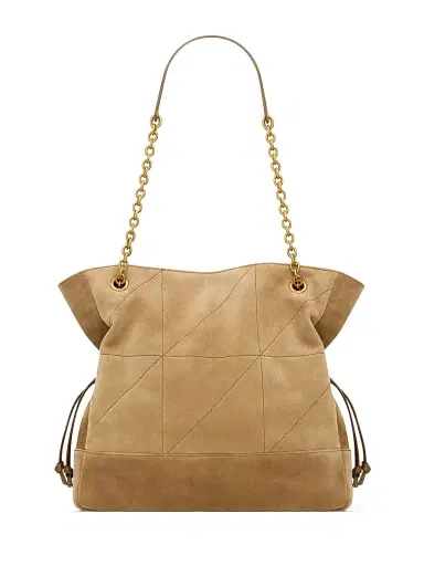 Saint Laurent Women's Small Jamie Shopping Bag in Suede - Golden Leaf | Thumbnail 6 Saint Laurent Women's Small Jamie Shopping Bag in Suede - Golden Leaf | Thumbnail 6