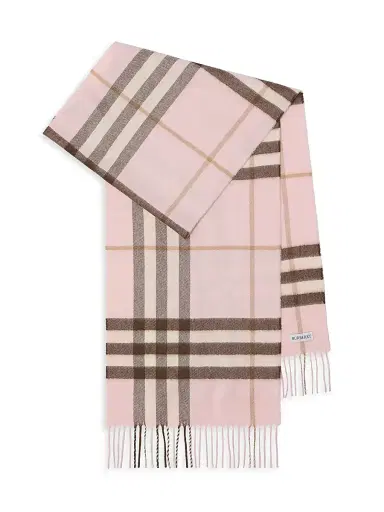 Burberry Women's Check Cashmere Scarf | Thumbnail 1 Burberry Women's Check Cashmere Scarf | Thumbnail 1