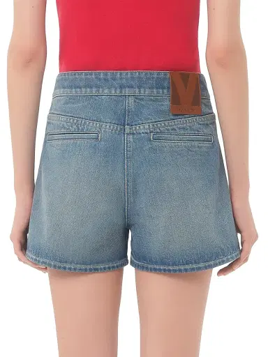Valentino Garavani Women's Denim Shorts - Blue - Size 0 | Thumbnail 5 Valentino Garavani Women's Denim Shorts - Blue - Size 0 | Thumbnail 5