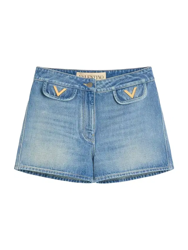 Valentino Garavani Women's Denim Shorts - Blue