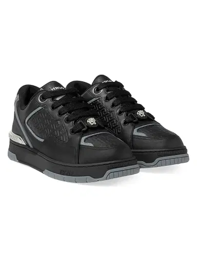 Versace Men's Leather Low-Top Sneakers | Thumbnail 2 Versace Men's Leather Low-Top Sneakers | Thumbnail 2