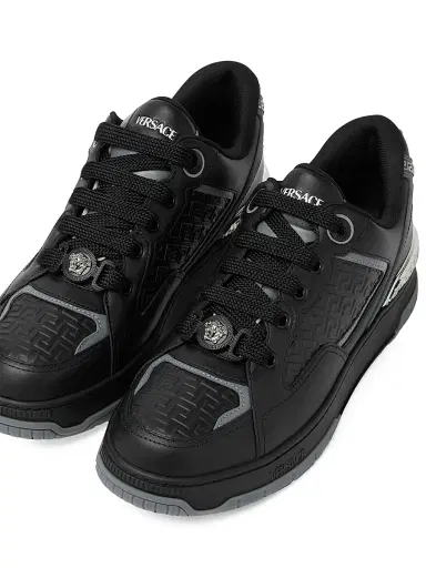 Versace Men's Leather Low-Top Sneakers | Thumbnail 3 Versace Men's Leather Low-Top Sneakers | Thumbnail 3