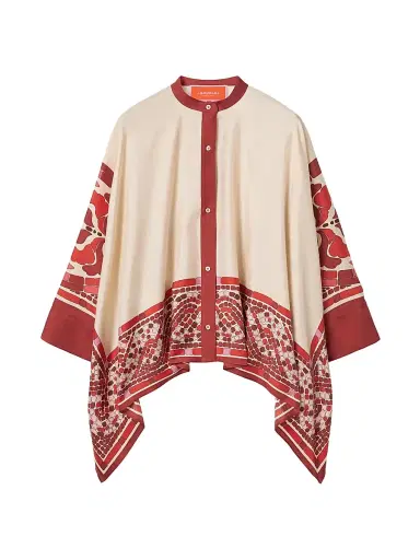 La DoubleJ Women's Foulard Shirt - Cobra Place Red - Size XS | Thumbnail 1