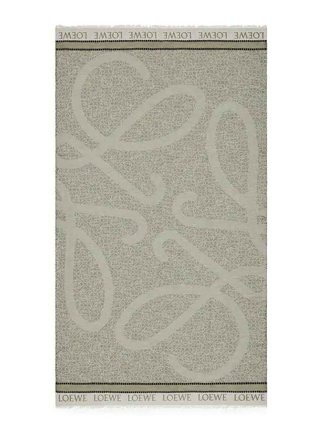 LOEWE Women's  x Paula's Ibiza Anagram Cotton Pareo - Khaki Green