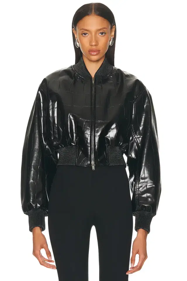 Stella McCartney Croco Bomber