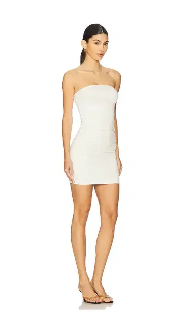 Eterne Ruched Tube Mini Dress | Thumbnail 2