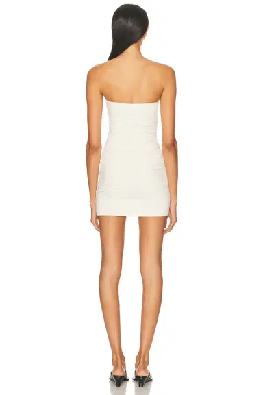Eterne Ruched Tube Mini Dress | Thumbnail 5