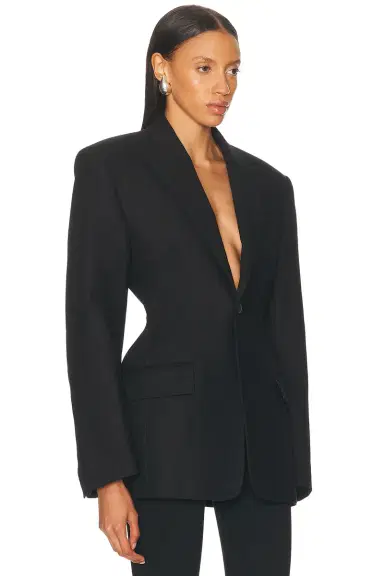 Wardrobe.NYC Drill Contour Blazer | Thumbnail 2